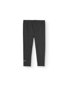 Базовые леггинсы для девочки с логотипом, серый Boboli