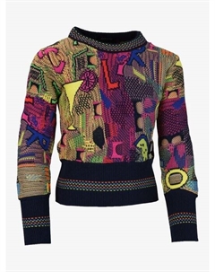 Свитер с круглым вырезом casarotti, синий Carlo colucci