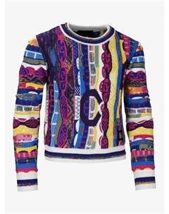 Свитер с круглым вырезом casazza, белый Carlo colucci