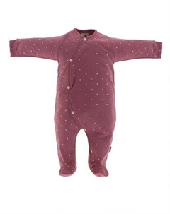 Длинная пижама для девочки с принтом в виде сердечек, бордовый Cambrass