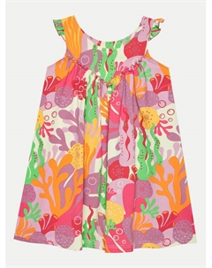 Платье стандартного кроя, мультиколор Coccodrillo