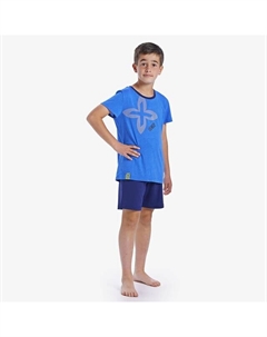 Гламурная пижама с короткими рукавами и круглым вырезом ch1351 мальчик, синий Munich
