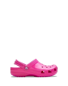Неоновые классические детские сабо, розовый Crocs