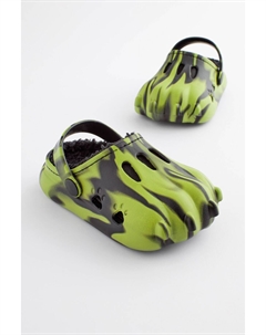 Тапочки-Сабо с подкладкой из искусственного меха, черный Next