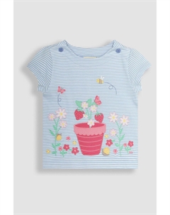 Футболка с аппликацией, синий Jojo maman bébé