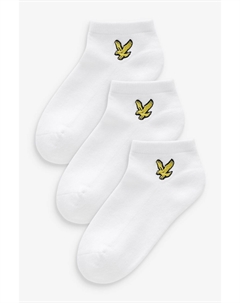 3 пары носков из хлопка для мальчиков до щиколотки, белый Lyle & scott