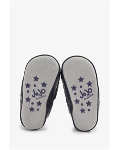 Тапочки носки-мокасины с полосатым рисунком с коровьим мотивом, синий Jojo maman bébé