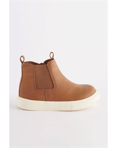 Ботинки челси на молнии, коричневый Next