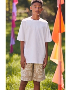 Трикотажные шорты с принтом бандана (3–16 лет), серый Next