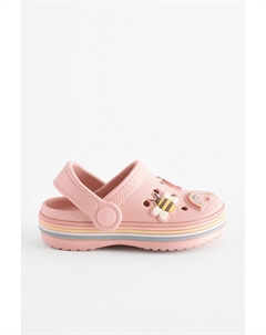 Сабо с рисунком, розовый Next