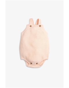 Розовый стильный вязаный детский комбинезон, розовый The little tailor