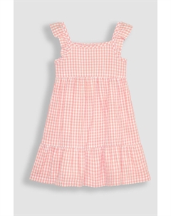 Многослойное платье с рюшами на плечах, розовый Jojo maman bébé