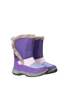 Детские зимние ботинки карибу с отделкой и подкладкой из искусственной овчины, фиолетовый Mountain warehouse
