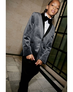 Темно- бархатный пиджак (3–16 лет), серый Next