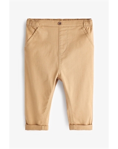 Детские брюки-чиносы, коричневый Next