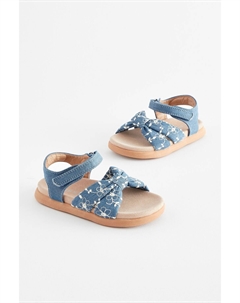 Сандалии с бантом, синий Next