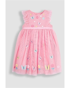 Красивое праздничное платье из тюля с цветочным узором, розовый Jojo maman bébé