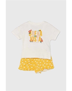Детский хлопковый комплект, желтый Zippy