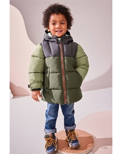 Пуховик на подкладке боргов (от 3 месяцев до 7 лет), зеленый Next
