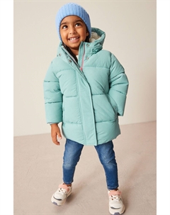 Утепленный плащ (от 3 месяцев до 7 лет), синий Next