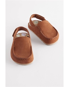 Закрытые шлепанцы на пробковой подошве, коричневый Next