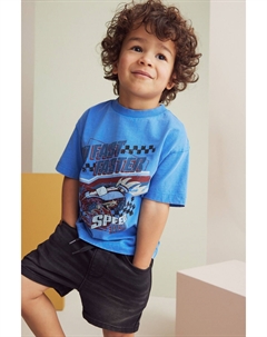 Футболка с коротким рукавом с персонажем (от 3м до 7лет), синий Next