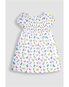 Платье свободного кроя с пышными рукавами, мультиколор Jojo maman bébé
