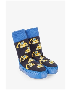 Тапочки-Мокасины для мальчиков с мотивом экскаватора, мультиколор Jojo maman bébé