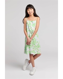 Зелёное девичье платье на завязанных бретелях, зеленый Jack wills