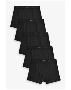 5 пар мягких боксеров (1 5 16 лет), черный Next