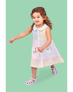 Платье на пуговицах с вышивкой «Очень голодная гусеница», зеленый Jojo maman bébé