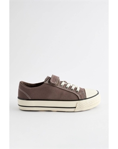 Кроссовки на эластичных шнурках и одной липучке, коричневый Next