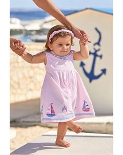 Детское платье с аппликацией, розовый Jojo maman bébé