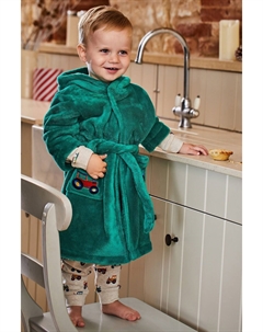 Халат для мальчика с трактором, зеленый Jojo maman bébé