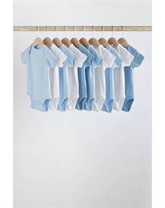 Гладкое детское боди, синий Next