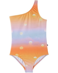 Детский оранжево-синий цельный купальник Nai Molo