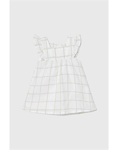 Льняное детское платье, белый United colors of benetton