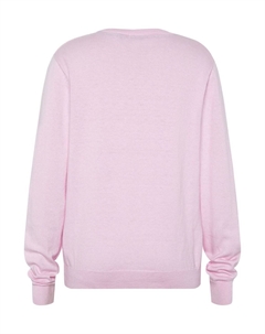 Вязаный свитер с вышивкой этикетки, цвет Pink Lady Polo sylt