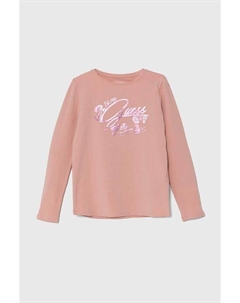Детский лонгслив, розовый Guess