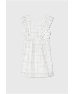 Детское льняное платье, белый United colors of benetton