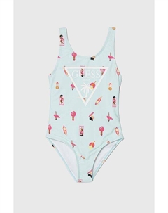 Детский цельный купальник, бирюзовый Guess