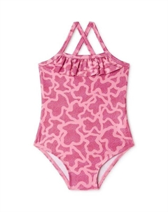 Детский цельный купальник, розовый Tous