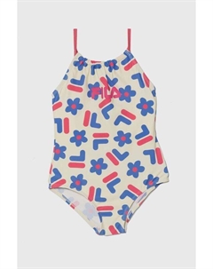 Детский цельный купальник, бежевый Fila