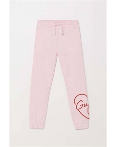 Детские хлопковые спортивные штаны, розовый Guess