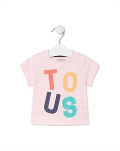 Детская хлопковая футболка, розовый Tous