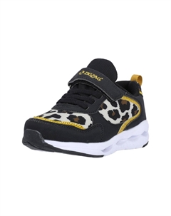 Кроссовки Certiny с мигалками на подошве, цвет Black Zigzag