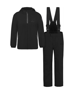 Детский зимний комплект из термоштанов и термокуртки, черный Normani