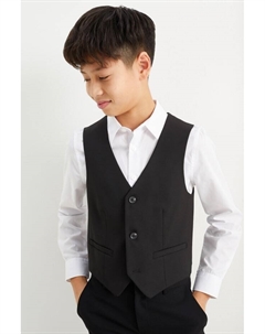 Строительный комплект, жилет из эластичной лайкры, черный C&a