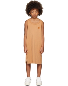 Детское коричневое платье с круглым вырезом Repose ams