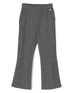 Расклешенные брюки в ломаную клетку, черный Monnalisa